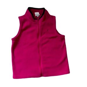 Pink girls fleece vest.